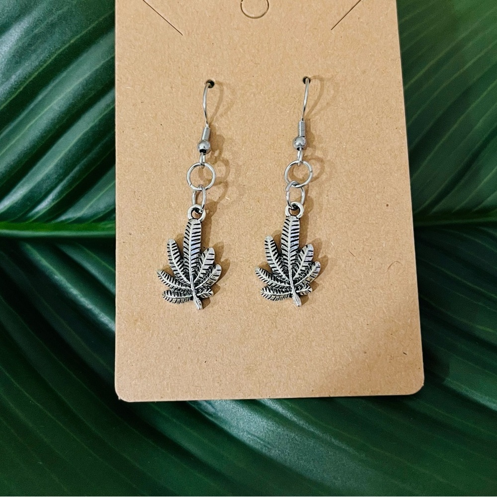 leaf earrings